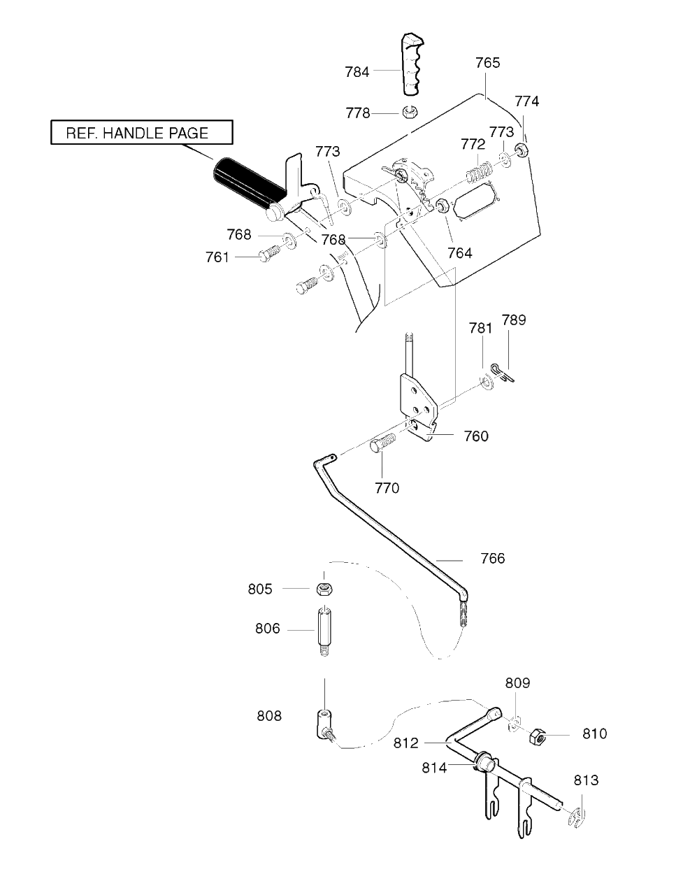 Control Panel Assembly Diagram and Parts List for 6271100X83 (1695374)(2007) Briggs and Stratton Snow Blower